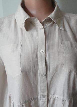 Рубашка из натуральных тканей, в составе шелк