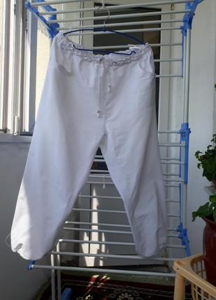 Бриджи белые хлопковые