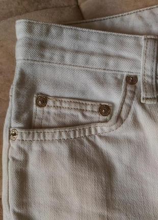 Трендовые белые летние джинсы бойфренды mango высокая талия размер 364 фото