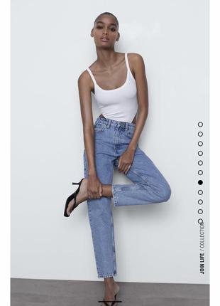 Джинсы zara mom fit