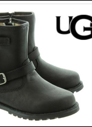 Стильні шкіряні зручні чоботи черевики уггі ugg/100% шкіра