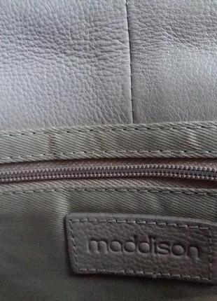 Пудровая стильная красивая сумочко maddison мягчайшая натуральная кожа5 фото