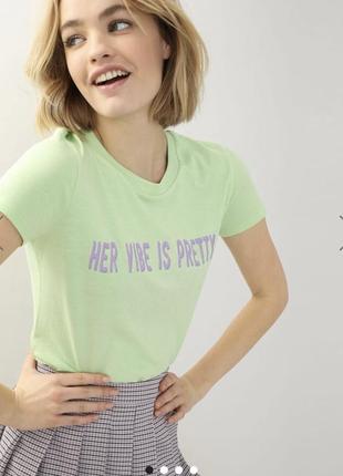 Женская футболка с надписью фирма pimkie, жіноча футболка3 фото