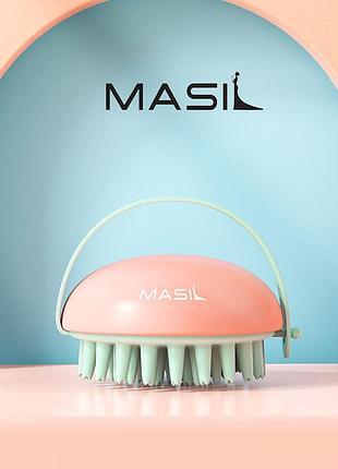 Силіконовий масажер для шкіри голови masil head cleansing massage brush