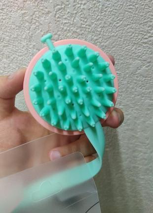 Силиконовый массажер для кожи головы masil head cleansing massage brush2 фото