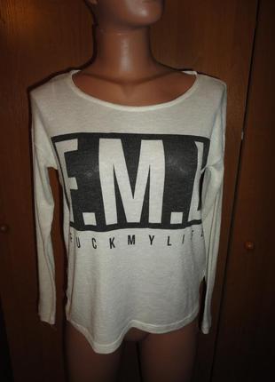 Тонкий светр з принтом