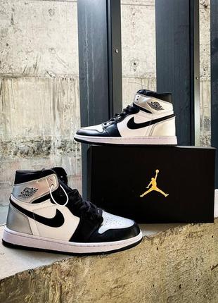 Жіночі кросівки nike air jordan 1 mid white shadow