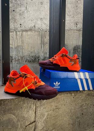 Чоловічі кросівки beyonce ivy park x adidas nite jogger "maroon/orange"