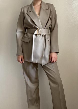 Шерстяной новый костюм (пиджак+брюки)4 фото