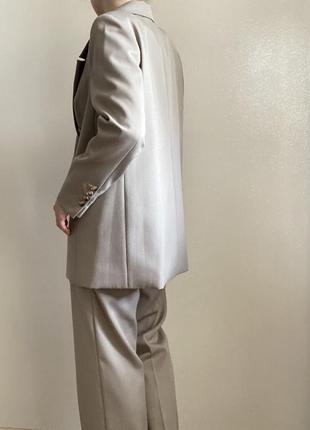 Шерстяной новый костюм (пиджак+брюки)8 фото