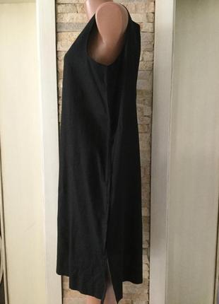 Распродажа — стильное платье— сарафан с разрезами и с вышивкой от4 фото