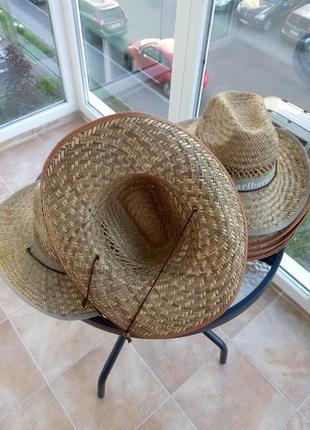 Шляпа летняя соломенная с широкими полями.3 фото