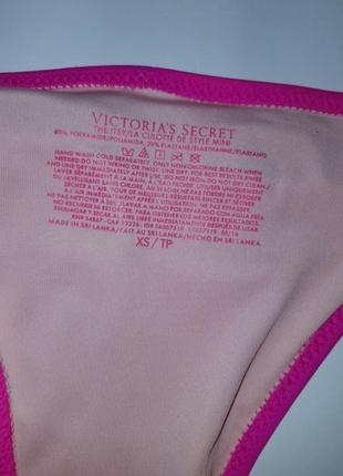 Купальник victoria's secret bombshell + itsy,малиновый,неоновый.3 фото