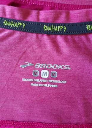 Женская спортивная футболка  brooks runhappy(размер 38)10 фото