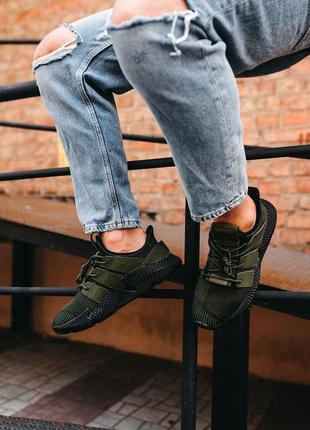 Мужские кроссовки adidas prophere «olive/black»4 фото