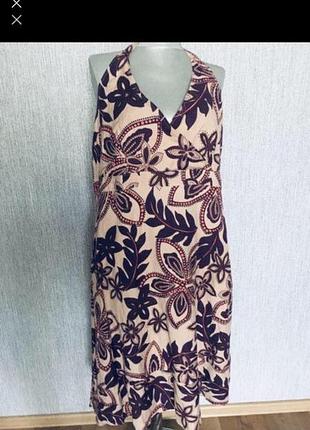 Сарафан в большом размере лён