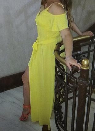 Плаття яскраве жовте2 фото