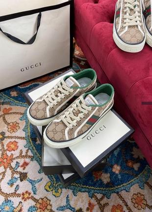 Стильные кеды кроссовки в стиле gucci3 фото