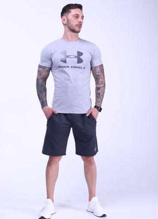 Чоловічий літній трикотажний спортивний костюм footwear armour футболка шорти2 фото