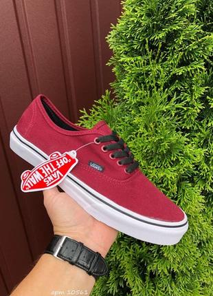 Р.36.5-42 кеды vans (бордовые) ks 10561