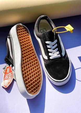 Vans old slool black and white1 фото