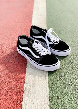 Vans old slool black and white4 фото