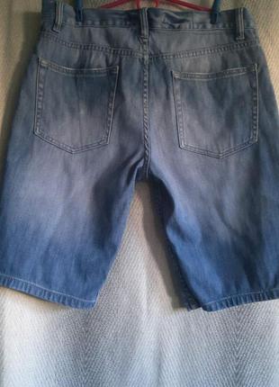 Мужские джинсовые рваные шорты.100% котон.2 фото