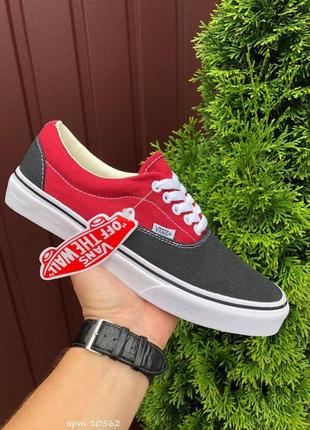 Р.36.5-44.5 кеды vans (красно/черные)