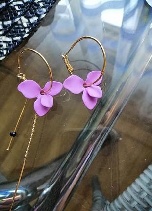 Стильні сережки 3в1