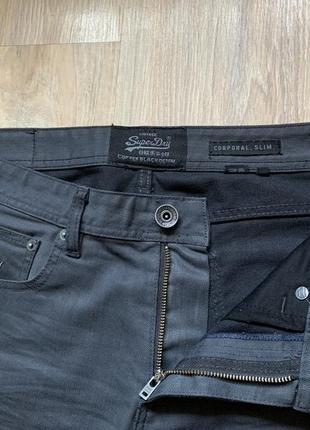 Мужские классические стрейчевые джинсы superdry4 фото