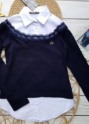 Шикарна обманка з мереживом 128 розмір