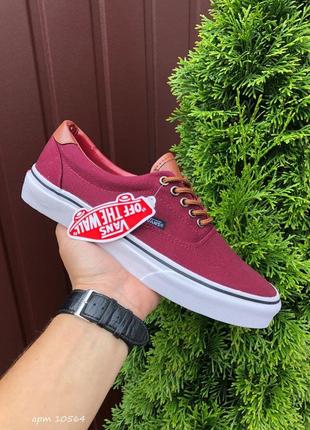 Р.36.5-44.5кеды  vans (бордово/коричневые)