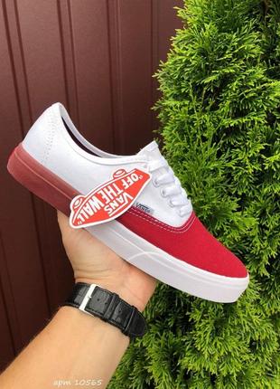 P.36-44  vans (бело/красные)  ks 10565