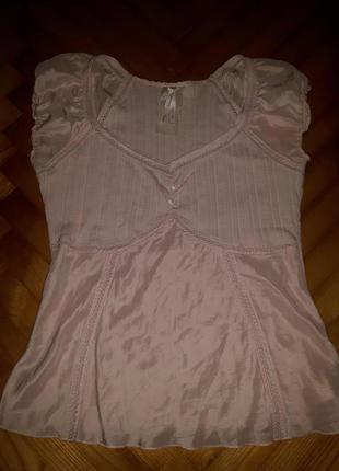 Пудрово-бежевая блуза от next! p.-42