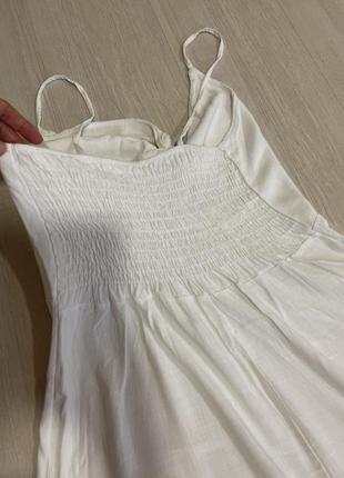 Сарафан белый платье белое с вискозы6 фото