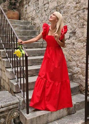Шикарне натуральне довге плаття 👗 туреччина 🇹🇷 бавовна