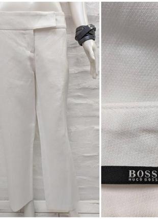 Boss hugo boss елегантні оригінальні брюки з льону та бавовни