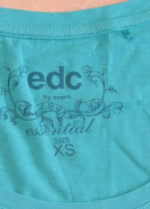 Базовая женская футболка edc размер xs, женская повседневная футболка edc6 фото