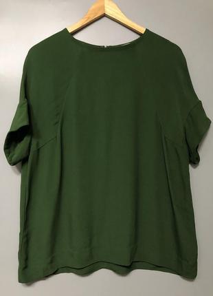 Cos натуральна блузка з коротким рукавом оверсайз вільна блуза owens lang rundholz2 фото
