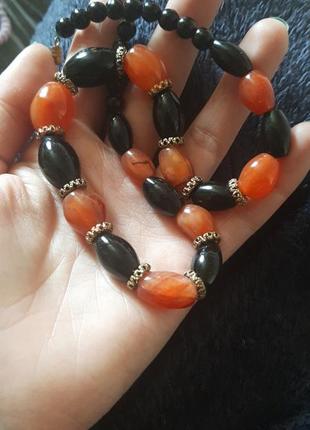 Бусы сердолик