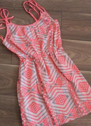 Легкий яскравий сарафан міні плаття