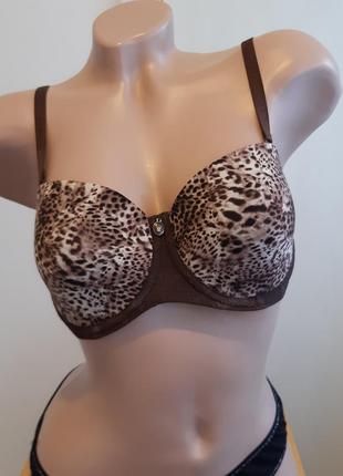 Бюстгальтер леопард,  размер 70d/dd, triumph