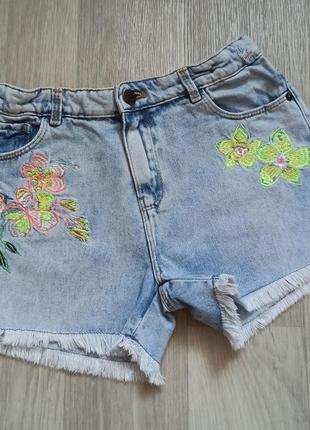 Моднячие шорты m&s на 11-12 лет 2