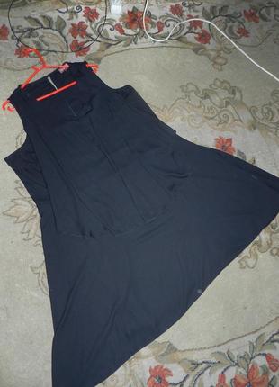 Ефектне,ошатне плаття з асиметричним воланом-ярусом,великого розміру,батал4 фото