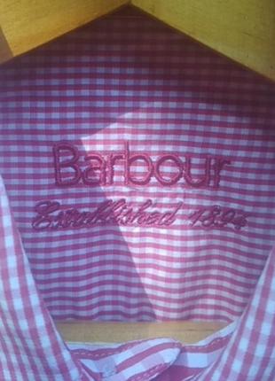 Рубашка в клетку с коротким рукавом от известного бренда barbour7 фото