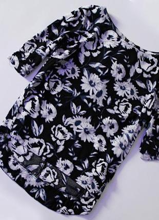 Красивая блуза в цветы new look, m1 фото