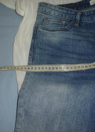 Шорты женские джинсовые размер 44 /10 синие  стрейчевые блузка в подарок4 фото