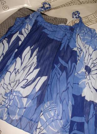 Летняя плиссированная  блуза на бретелях together для роскошной барышни2 фото