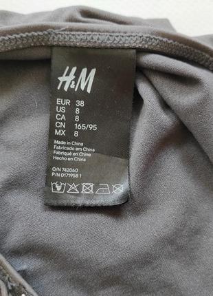 Купальник комплект набор раздельный серый с камнями фирменный брендовый h&m роздільний набір сірий комплект9 фото