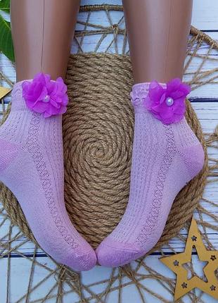 Носки ажурные для девочки 3